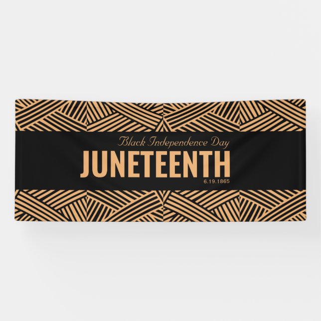 Red Green Black Independence Day JUNETEENTH Banner (Horizontal)