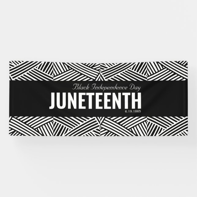 Red Green Black Independence Day JUNETEENTH Banner (Horizontal)