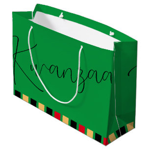 Red Green Black Large Gift Bag