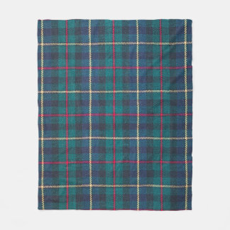 Red, green, blue Scottish tartan pattern. Fleece Blanket