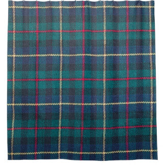Red, green, blue Scottish tartan pattern. Shower Curtain