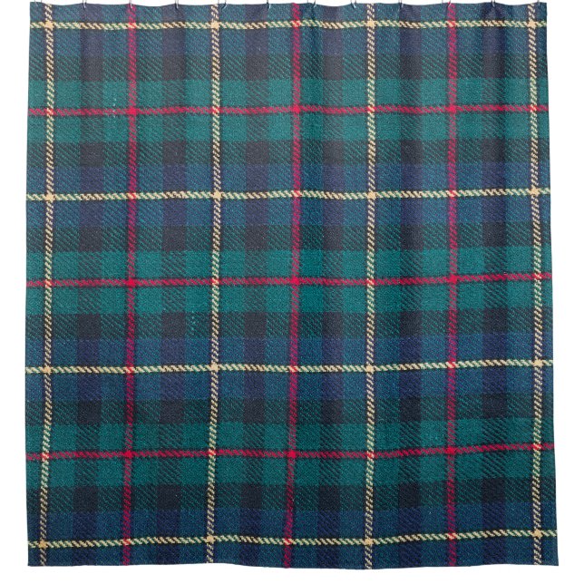 Red, green, blue Scottish tartan pattern. Shower Curtain (Front)