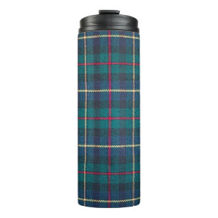 Red, green, blue Scottish tartan pattern. Thermal Tumbler