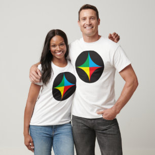 red green blue yellow star T-Shirt