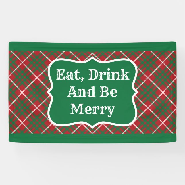Red & Green Check Banner (Horizontal)