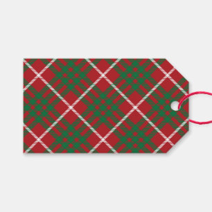 Red & Green Check Gift Tags