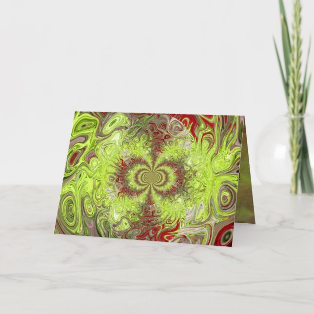 Red  & Green Christmas Card (Front)