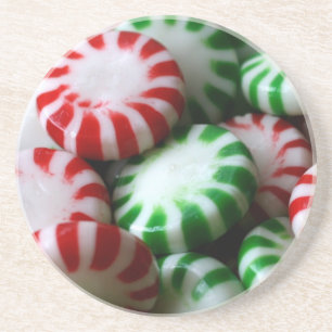 Red & Green Christmas Mints Coaster