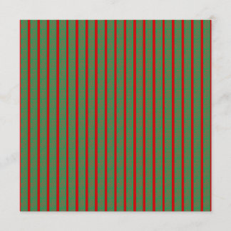 Red Green Christmas Stocking Folded Thank You Card