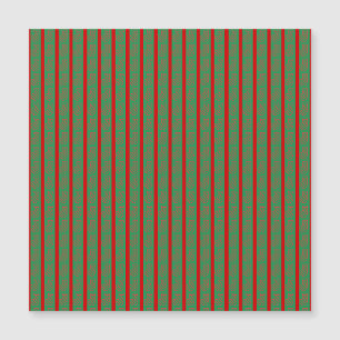Red Green Christmas Stocking on Green Red