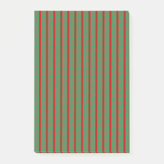 Red Green Christmas Stocking on Green Red Post-it Notes