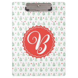 Red & Green Christmas tree  Clipboard