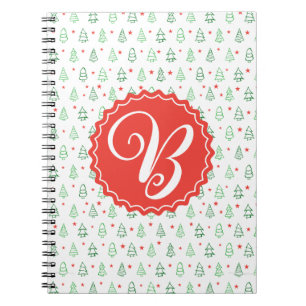 Red & Green Christmas tree Notebook