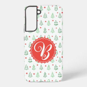 Red & Green Christmas tree Samsung Galaxy Case