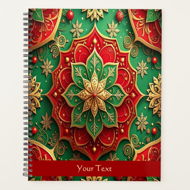 Red Green Decorative Holiday Planner (Front)