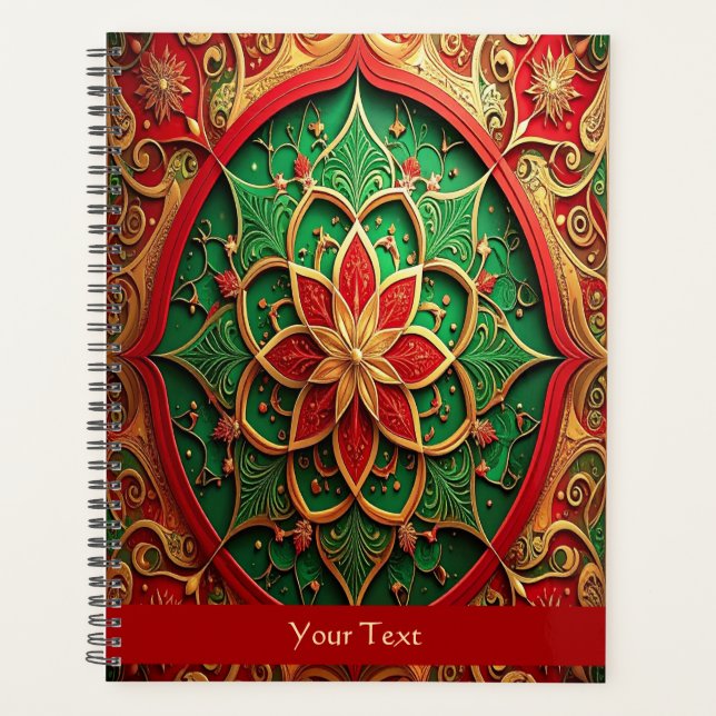 Red Green Decorative Holiday Planner (Front)