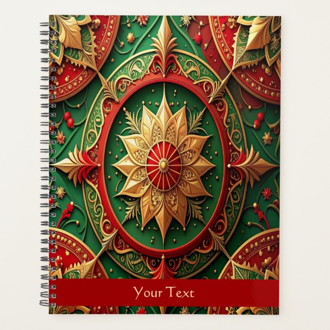 Red Green Decorative Holiday Planner (Front)