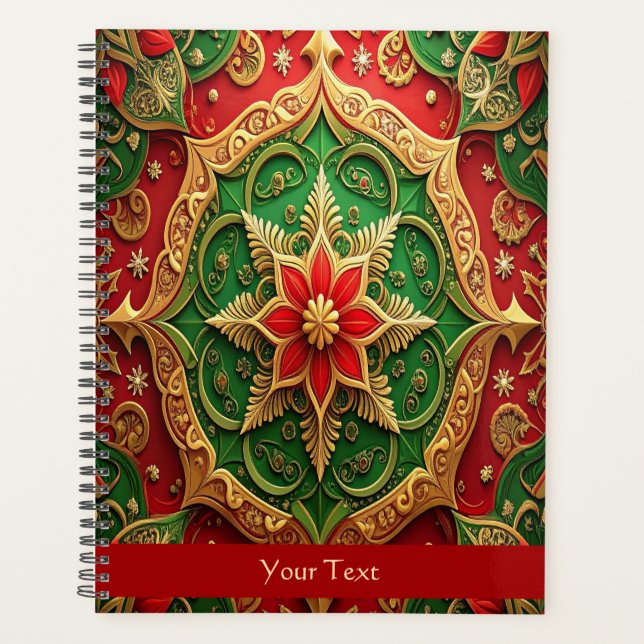 Red Green Decorative Holiday Planner (Front)