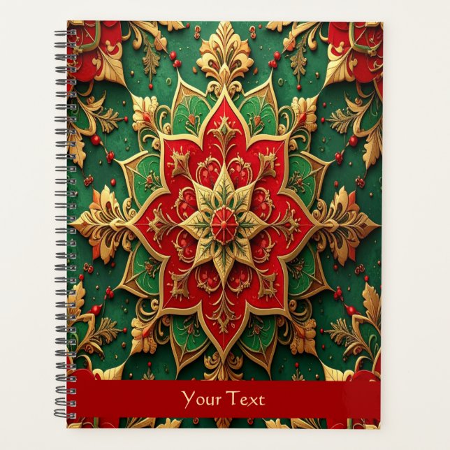 Red Green Decorative Holiday Planner (Front)