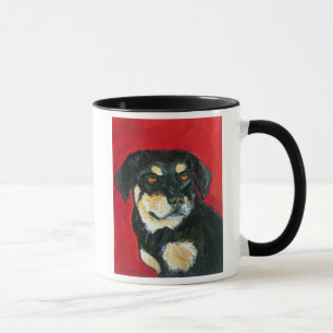 Red & Green Dog Mug