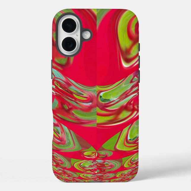 Red & Green Flora  Case-Mate iPhone Case (Back)