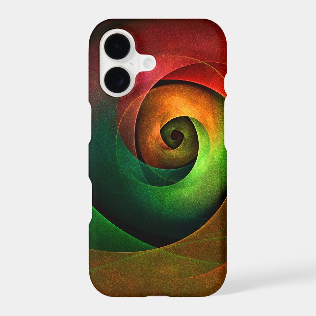 Red Green Floral Modern Abstract Art Pattern #21 (Back)