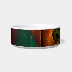 Red Green Floral Modern Abstract Art Pattern #21 Bowl