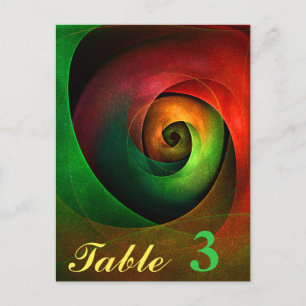 Red Green Floral Modern Abstract Art Pattern #21 Postcard