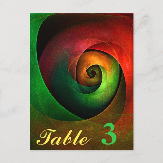 Red Green Floral Modern Abstract Art Pattern #21 Postcard (Front)