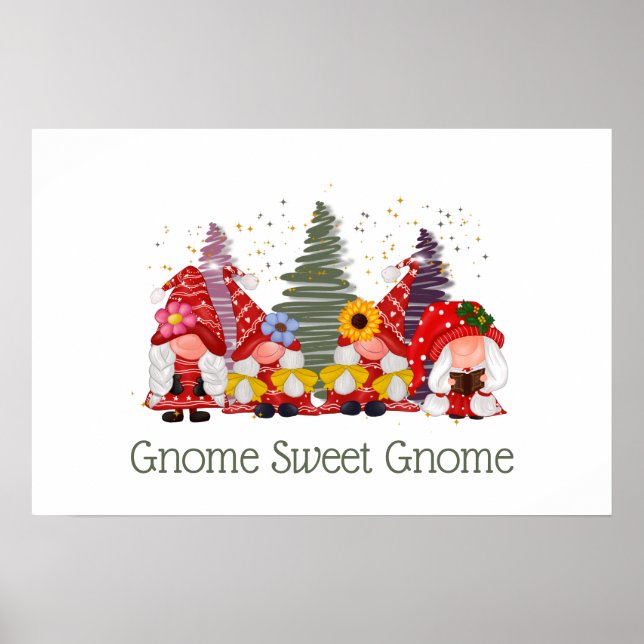 Red Green Gnomes Elf Gnome Sweet Gnome Poster (Front)