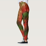 Red Green & Gold Psychedelic Tie Dye Christmas Leggings<br><div class="desc">These leggings feature a red green and gold psychedelic tie dye design reminiscent of the 1960s hippie counter culture. Perfect for yoga, running, working out at the gym, or just when you want to wear some cute sexy tights. The Christmas colours are perfect for the holidays, or any time you...</div>