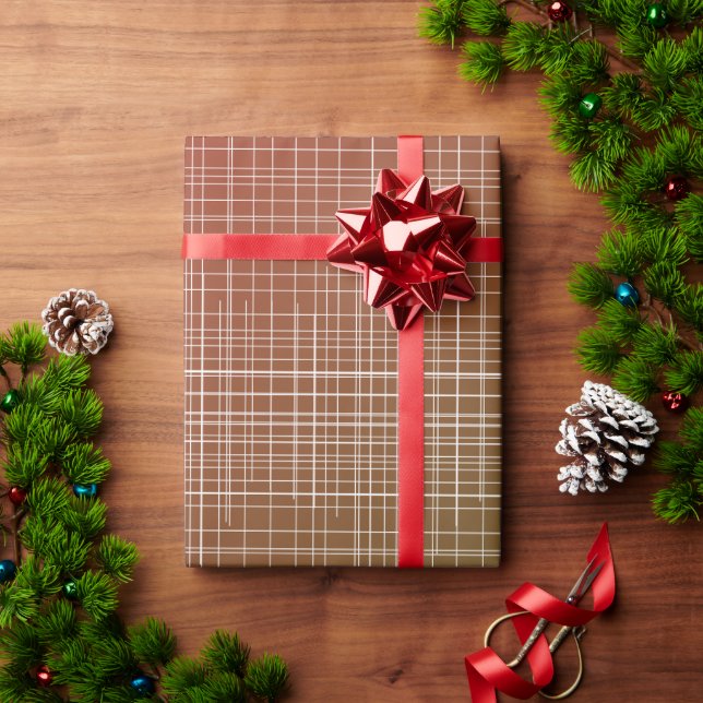 Red Green Gradient Checkered Wrapping Paper (Holiday Gift)