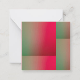 red & green gradient squares card