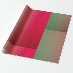 red & green gradient squares  wrapping paper