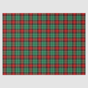 Red Green Holiday Plaid Pattern Tissue Paper