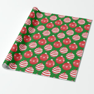 Red Green Jingle Bells Christmas Wrapping Paper
