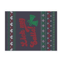 Red Green Lick My Balls Ugly Christmas