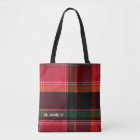 Red Green Madras Plaid Reusable
