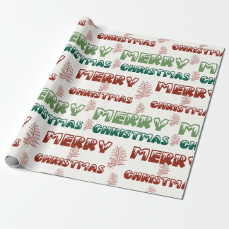 Red Green Merry Christmas  Wrapping Paper