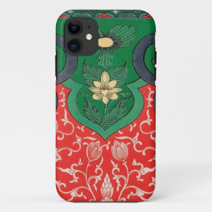 Red & Green Mystic Lotus Chinoiserie iPhone 11 Case