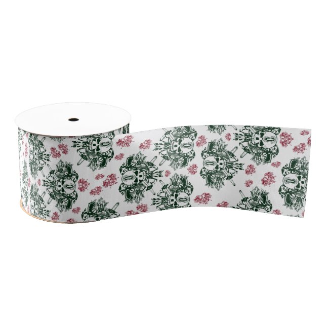 Red & Green O'Kane Ribbon Grosgrain Ribbon (Spool)