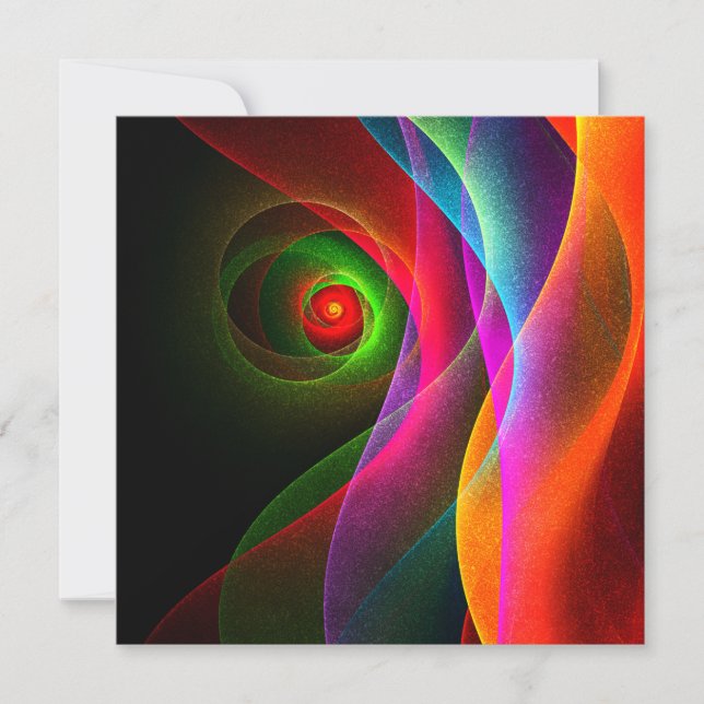 Red Green Orange Modern Abstract Art Pattern #22 (Front)