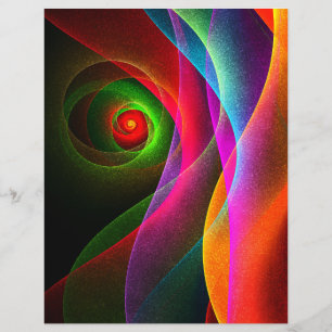 Red Green Orange Modern Abstract Art Pattern #22