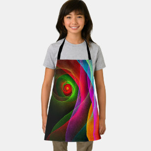 Red Green Orange Modern Abstract Art Pattern #22 Apron