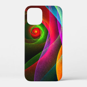 Red Green Orange Modern Abstract Art Pattern #22 iPhone 12 Mini Case