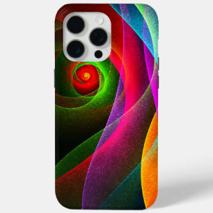 Red Green Orange Modern Abstract Art Pattern #22 iPhone 15 Pro Max Case