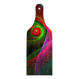 Red Green Orange Modern Abstract Art Pattern #22 Cutting Board