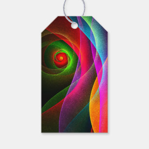 Red Green Orange Modern Abstract Art Pattern #22 Gift Tags