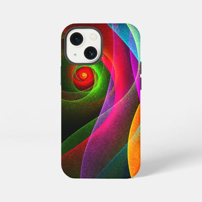 Red Green Orange Modern Abstract Art Pattern #22 iPhone Case (Back)