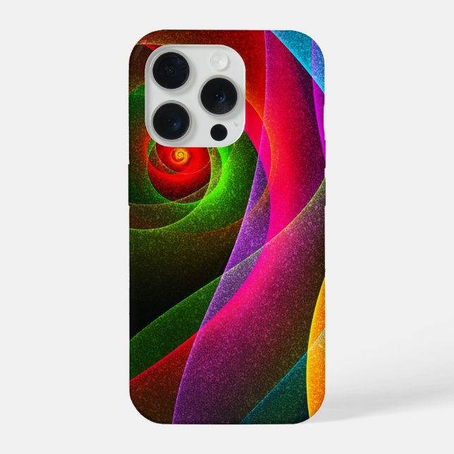 Red Green Orange Modern Abstract Art Pattern #22 iPhone Case (Back)